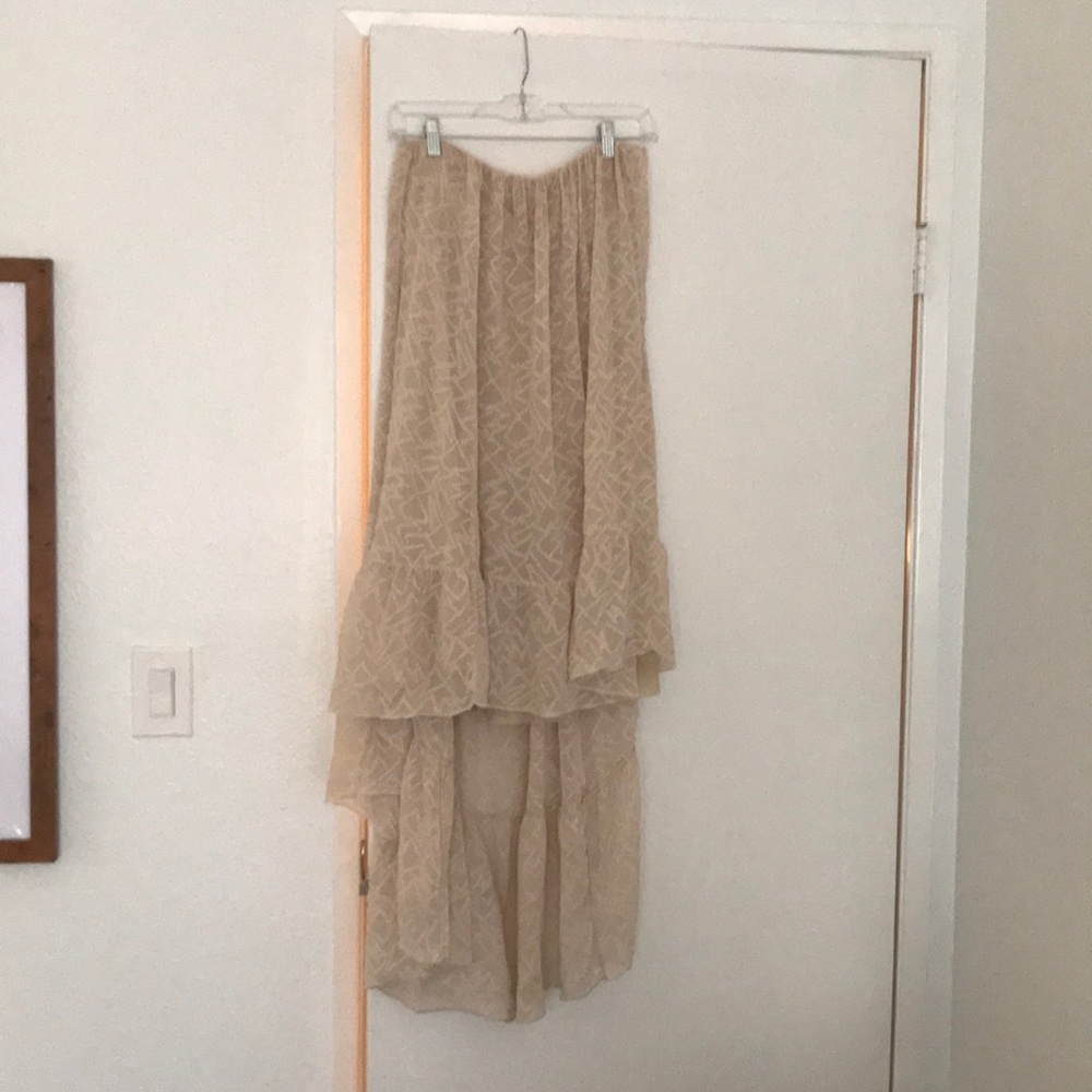 Free People high low maxi skirt
